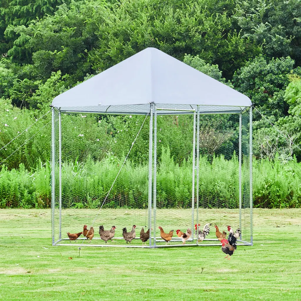 Large Metallic Stylishken Coop Hexagonal Alloy Metal Wire Dipped Polymer Mesh outdoor pioneer