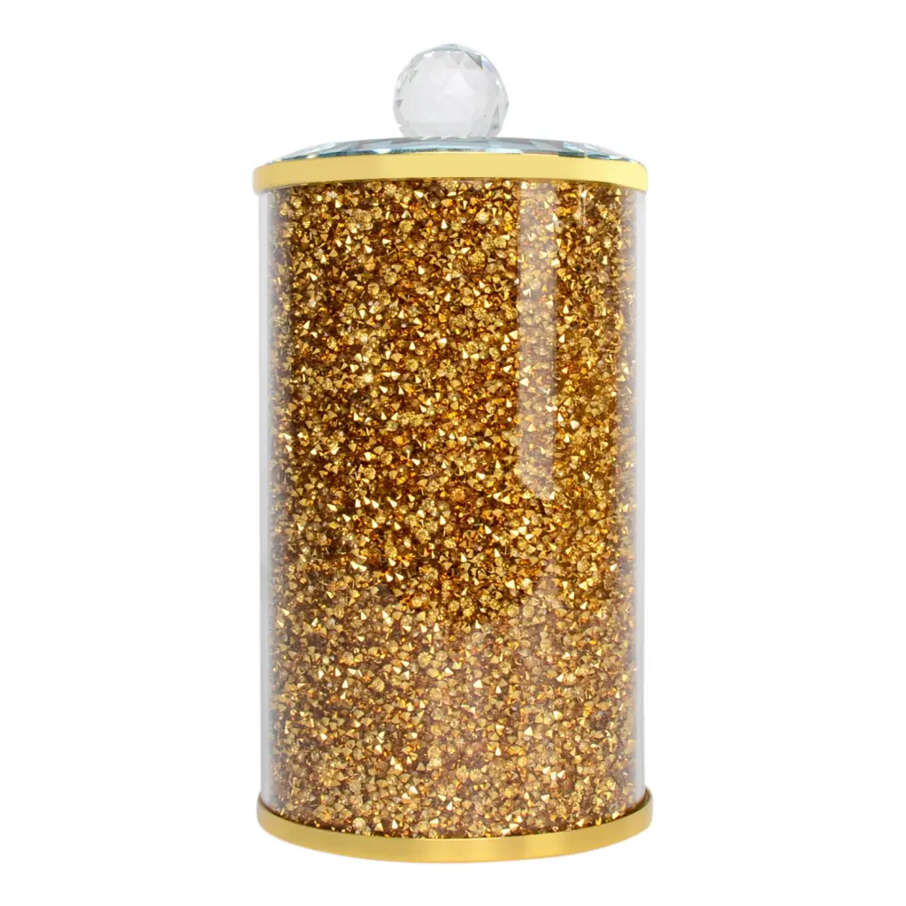 Ambrose Exquisite Crystal Canister Gift Box Precious Metal Crystal furnings