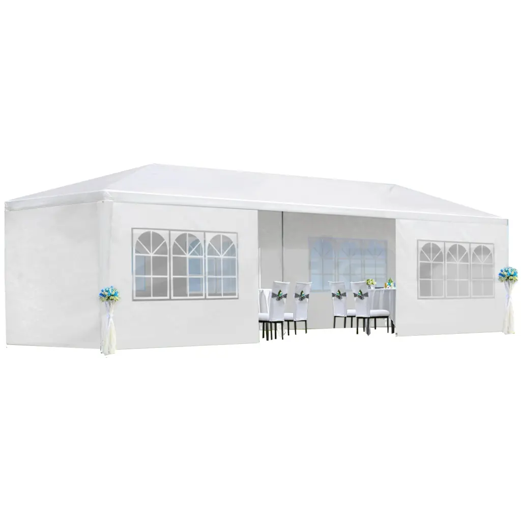 10x30' Wedding Party Canopy Tent Outdoor Gazebo 8 Removable Sidewalls cystore