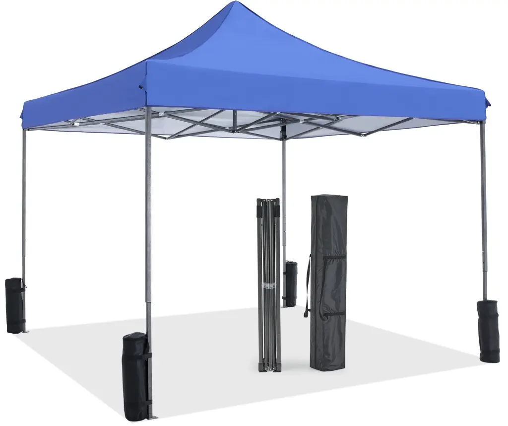 10x10ft Pop Up Canopy Tent Easy Installation Outdoor Shade Instant Travel Friendly w2201