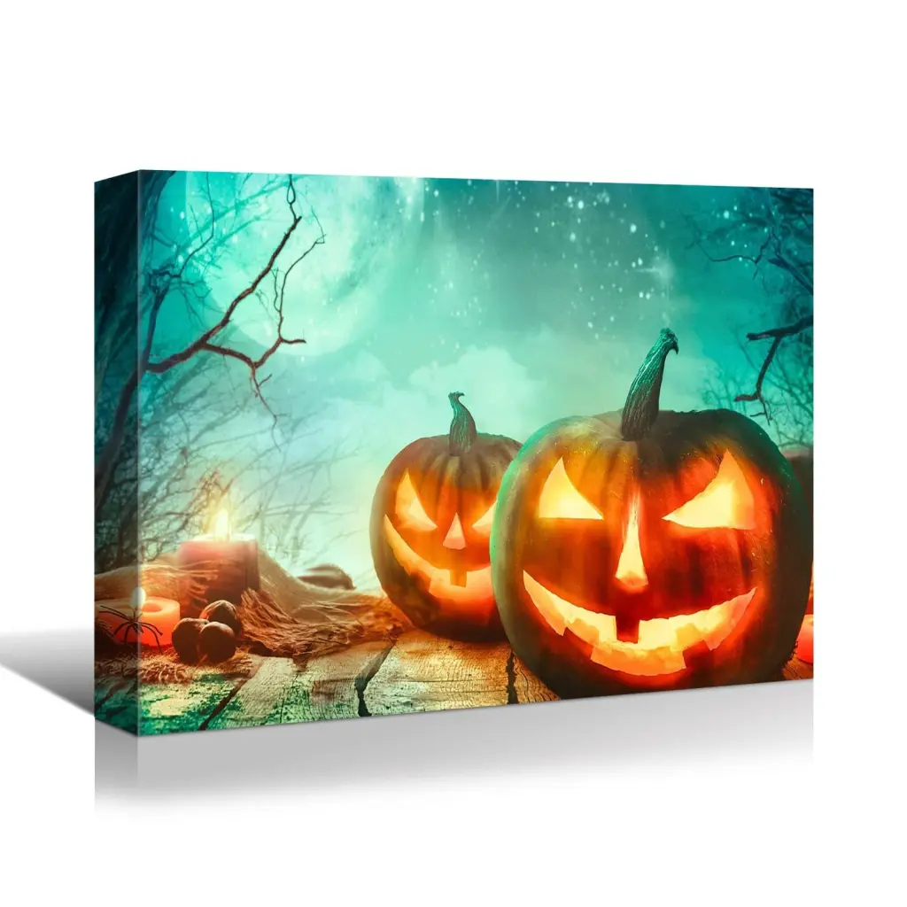 1Pcs Drop Ping Framed Canvas Wall Art Decor Painting Halloween looife art