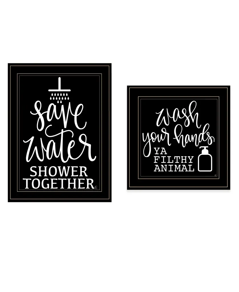 Wash Up 2 Piece Vignette Fearfully Made Creations Ready to Hang Art trendy decor 4u