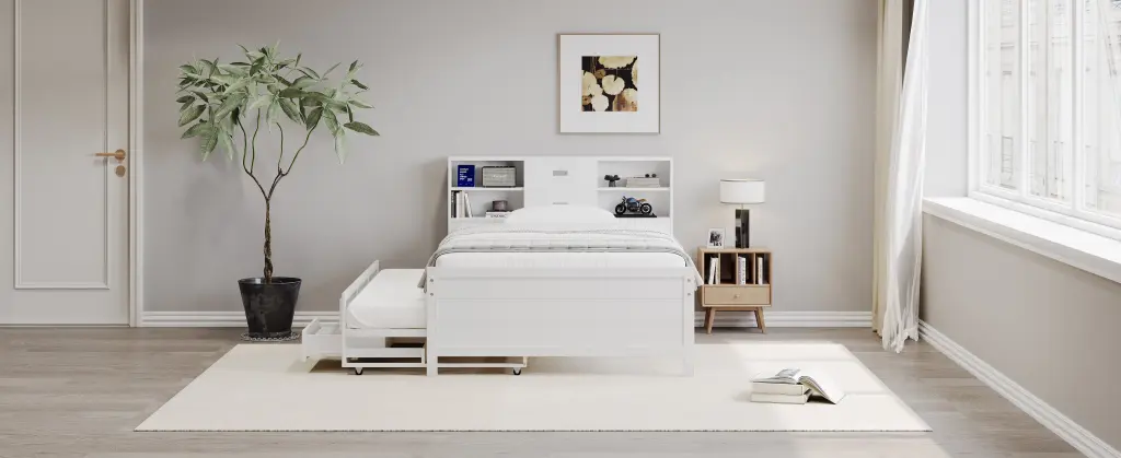 Twin Dimensions Captain Bed Storage Bookcase Headboard bed best