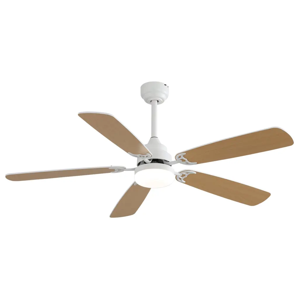52 Inch Modern Indoor Ceiling Fan Dimmable Light and 6-Speed Remote Control