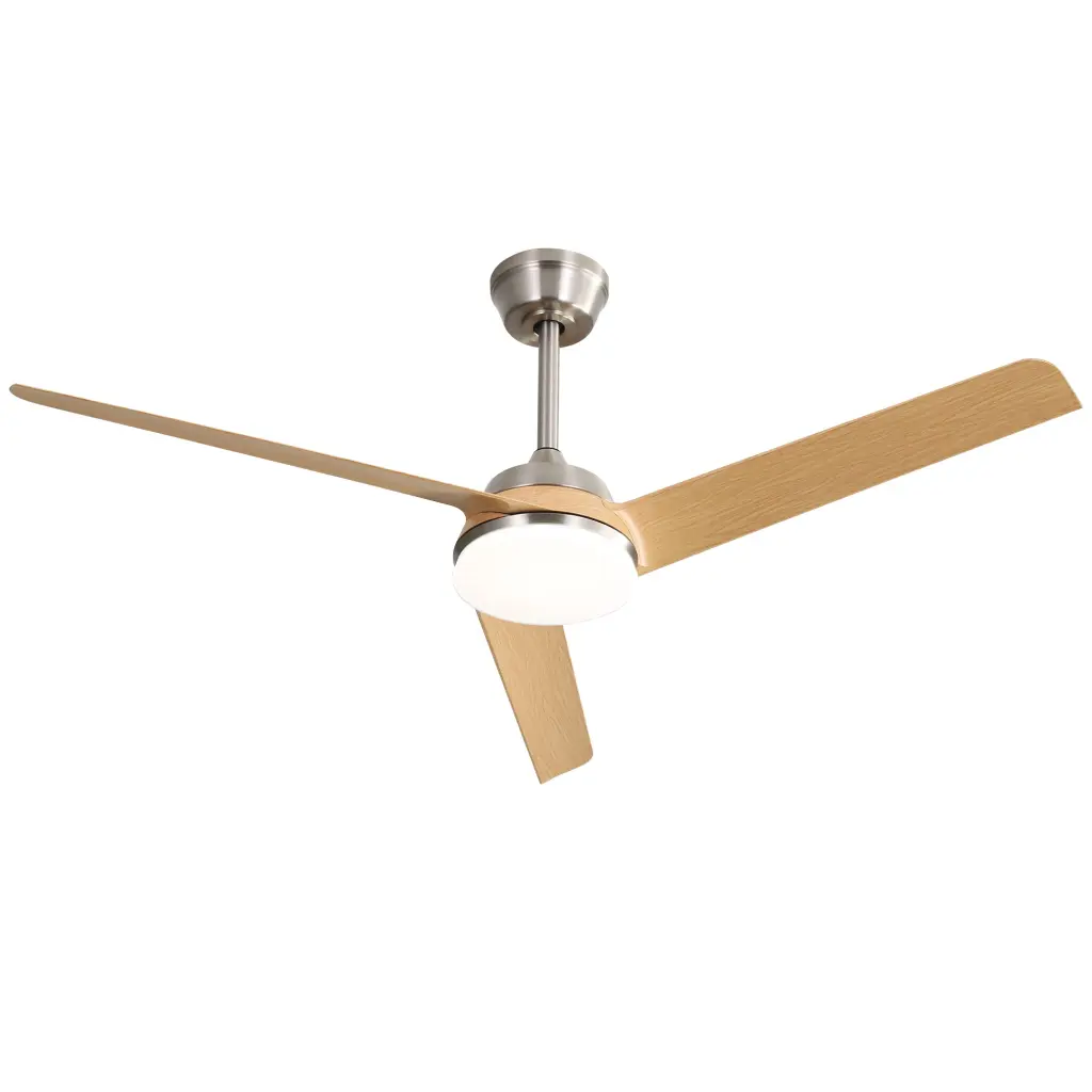 52 Inch Ceiling Fan 22W LED Light And Remote Control 5 ABS Blades ceiling fan with light