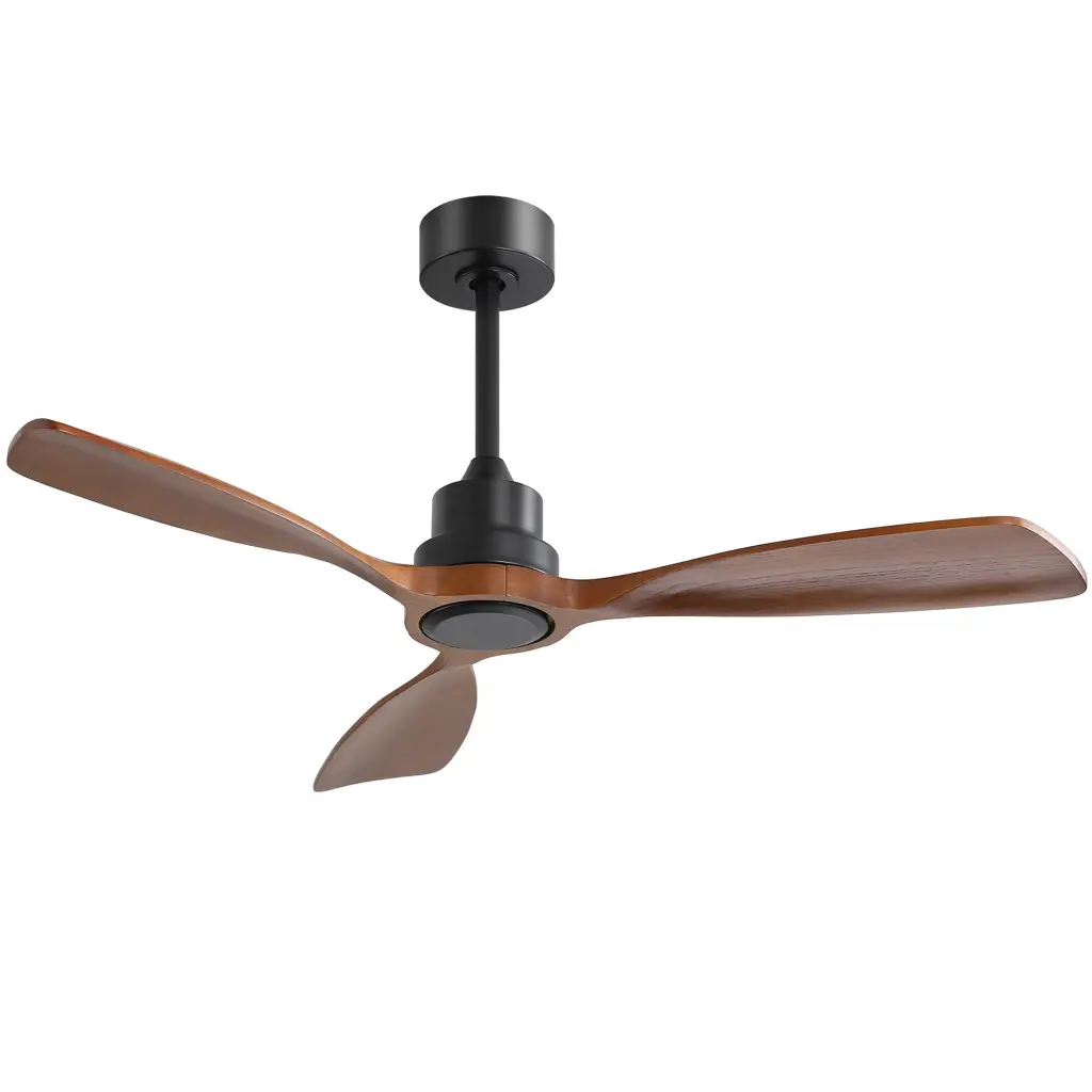 48 Inch Ceiling Fan Without Light 3 Solid Timber Blades Indoor Outdoor ceiling fan with light