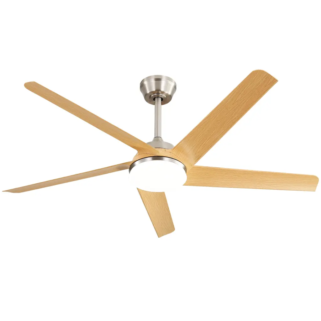 52 Inch Modern Ceiling Fan Dimmable LED Light And Remote Control ceiling fan with light