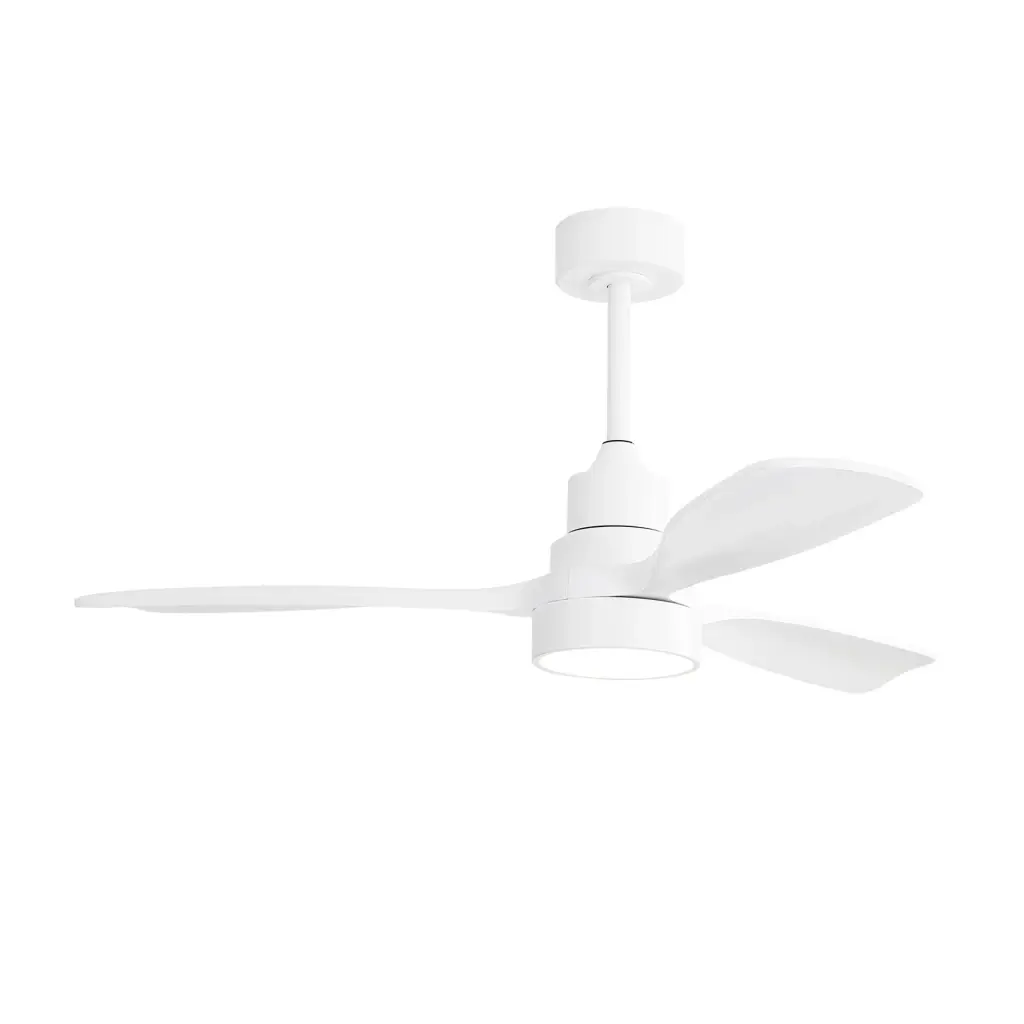 48 Inch Solid Timber Ceiling Fan Dimmable Light 6 Speed Reversible ceiling fan with light