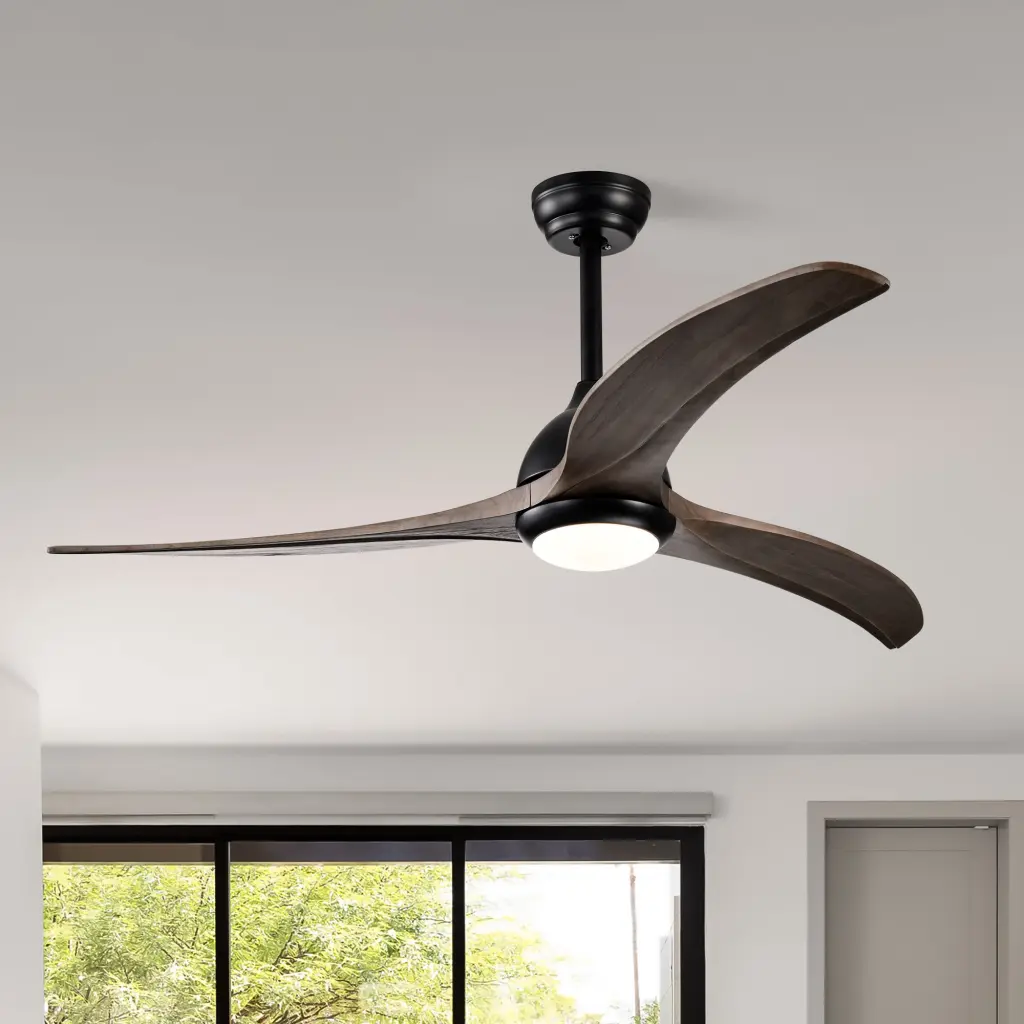 52 Inch Indoor Outdoor Ceiling Fan Light and Remote Control hengermei