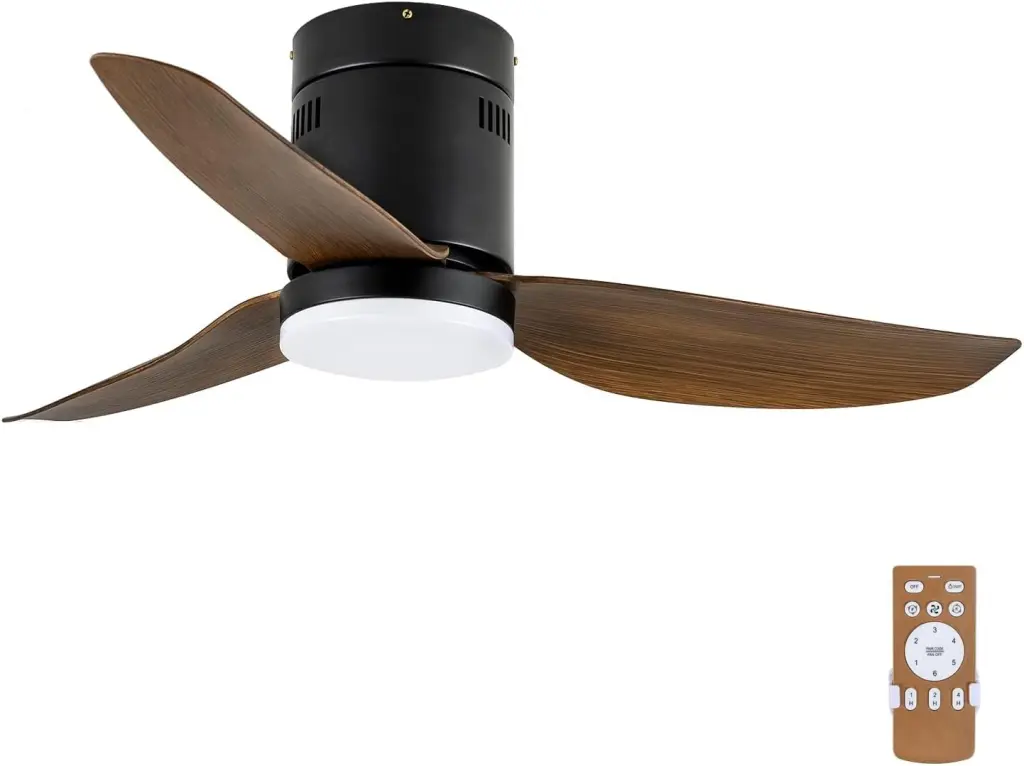 40 Inch Ceiling Fan LED Light and Remote Control 6 Speed Modes w1134dhs