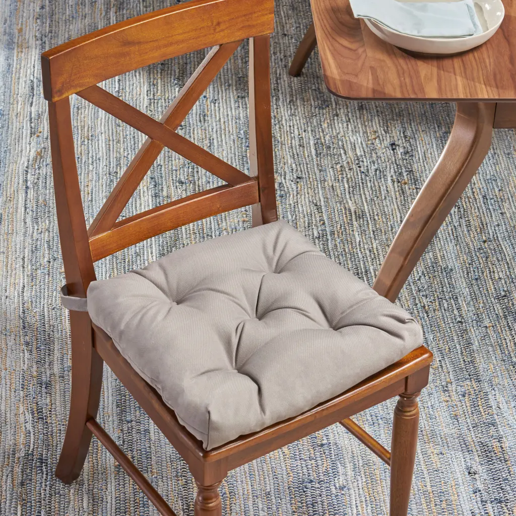 Grey Material Chair Cushion Comfortable Seating nh-kisa