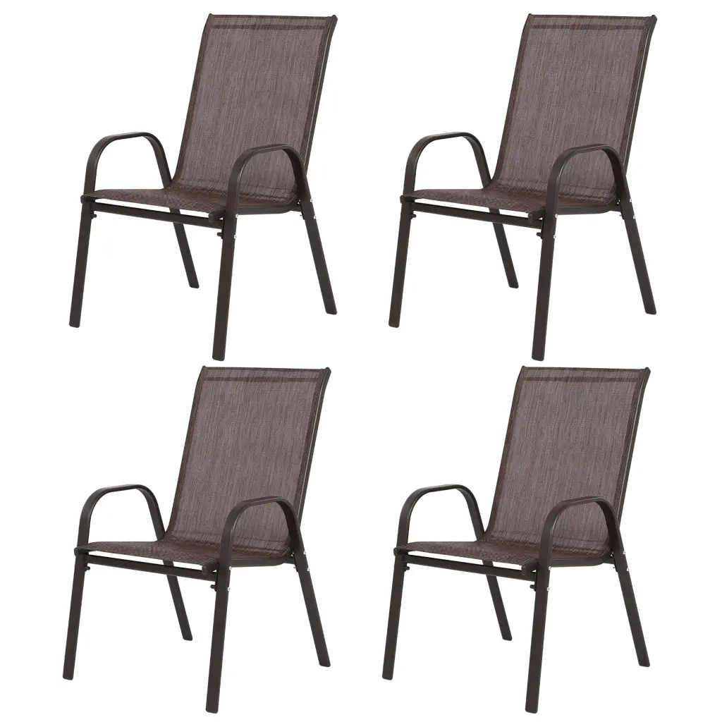4 Piece Patio Chairs Outdoor Camping Chairs Textilene Material Set hifine outdoor furniture w-640