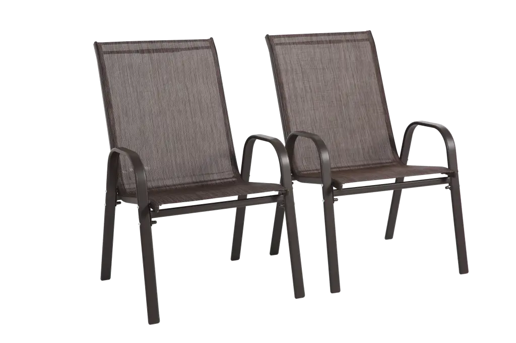 2 Piece Patio Chairs Outdoor Camping Chairs Textilene Material Set hifine outdoor furniture w-640