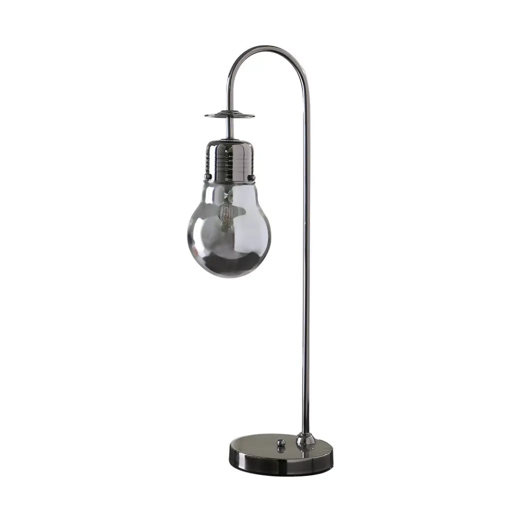 29 Inch Adan Edison Restorative Crystal LED Downbridge Black Chrome Metallic Ceiling Light california home
