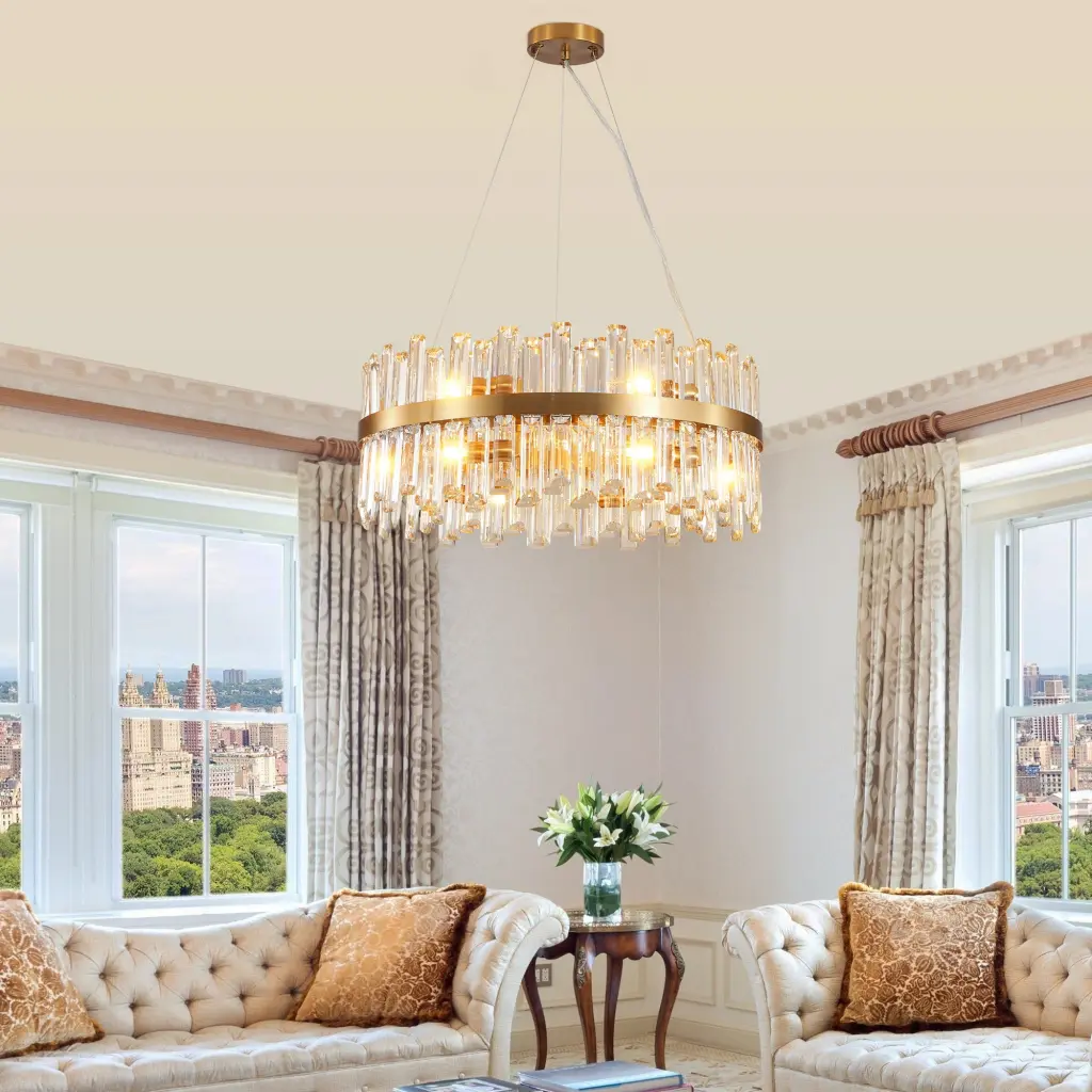 23.6 Inches Premium Crystal Chandelier Living Room and Bedroom Decoration lighting commune