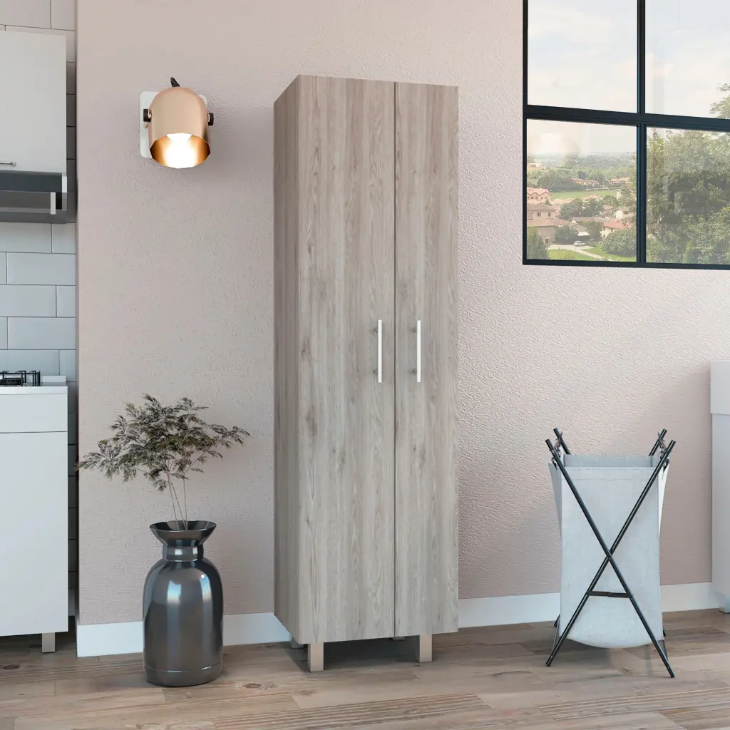 Nala Cleaning Cabinet Double Door Cabinet Four Legs Five Shelves Lightweight rta mubles colombia