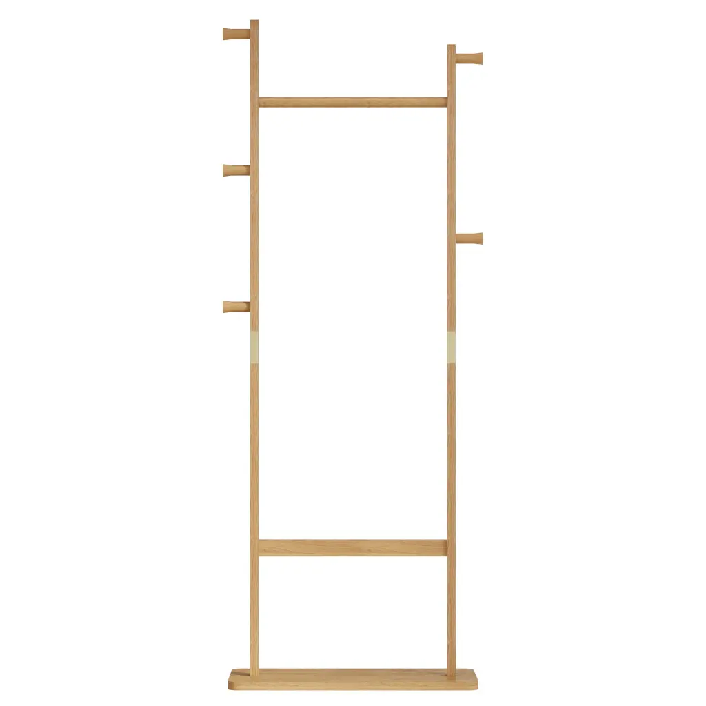 Coat Racks Solid Timber Hanger 23.6X11X64.1 Inch Environmental Protection Entryway Organizer star nest furniture