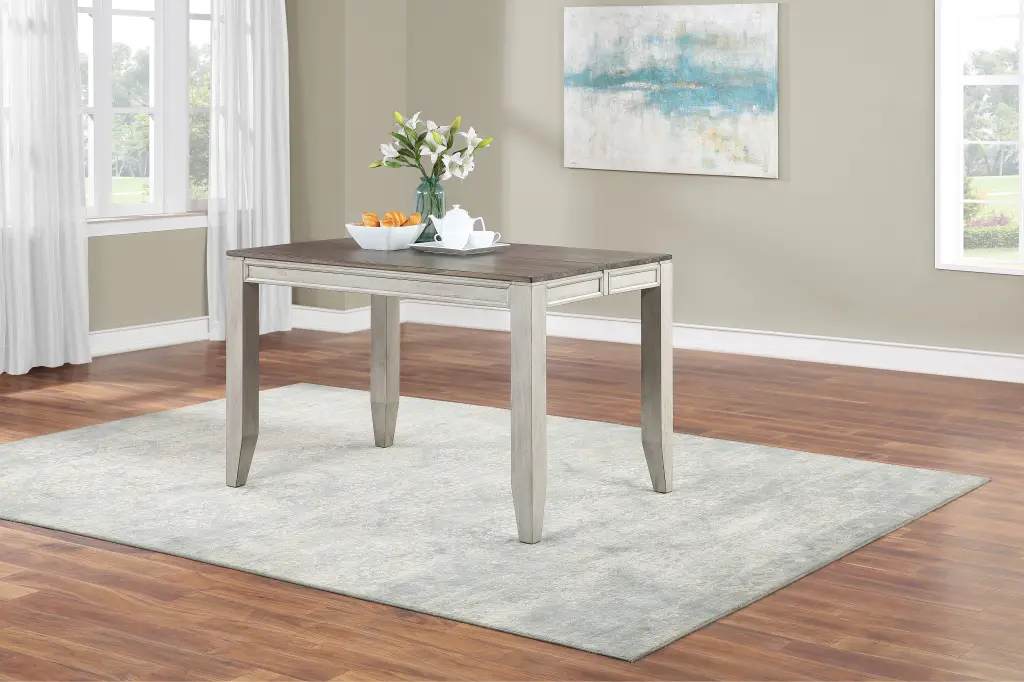 Abacus Counter Table Dark Brown Timber Finish steve silver furniture