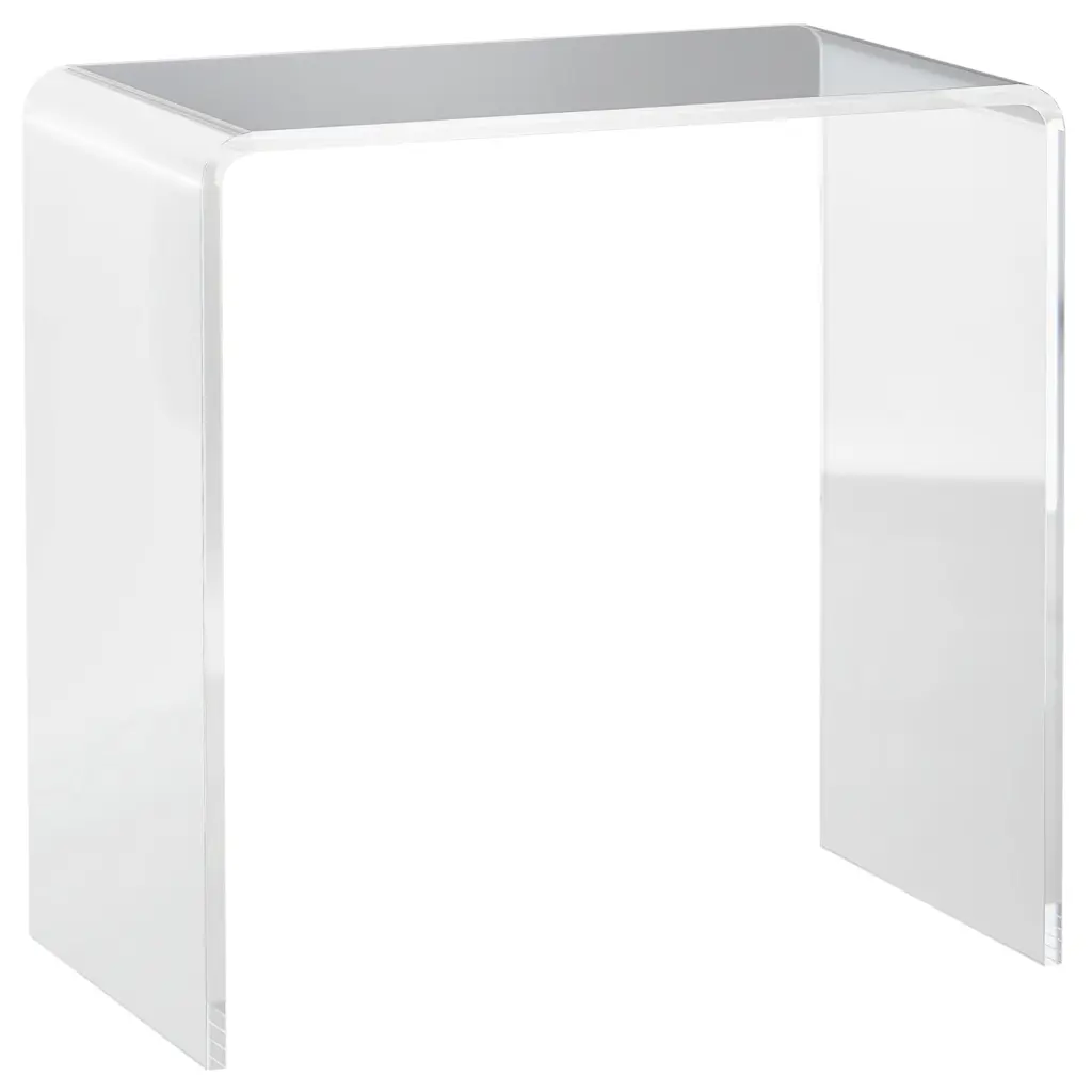 21 Inch Long Rectangle All Acrylic 15Mm Thick Waterfall Coffee Table aosom business