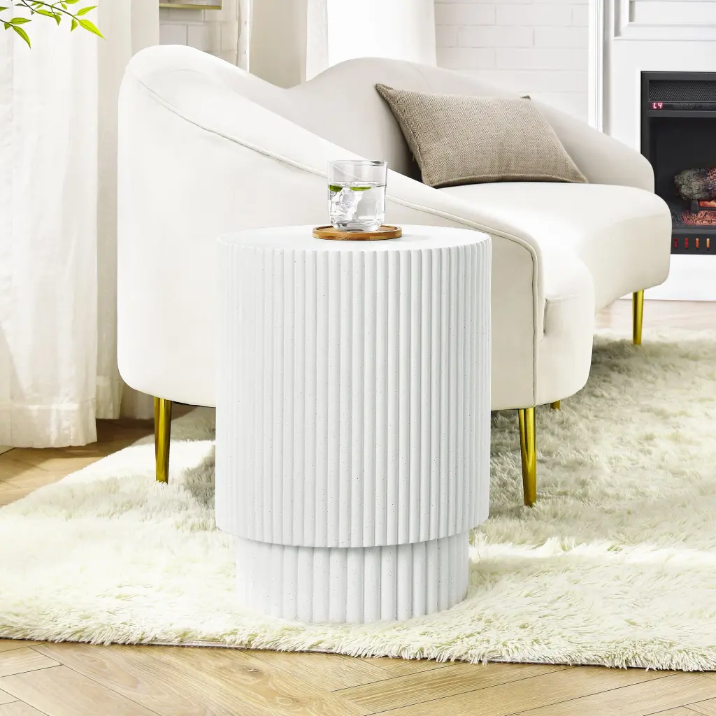 19.9 Inch H Shaped Barrel Coffee Table Nordic Style Living Room chuangyuan wood industry
