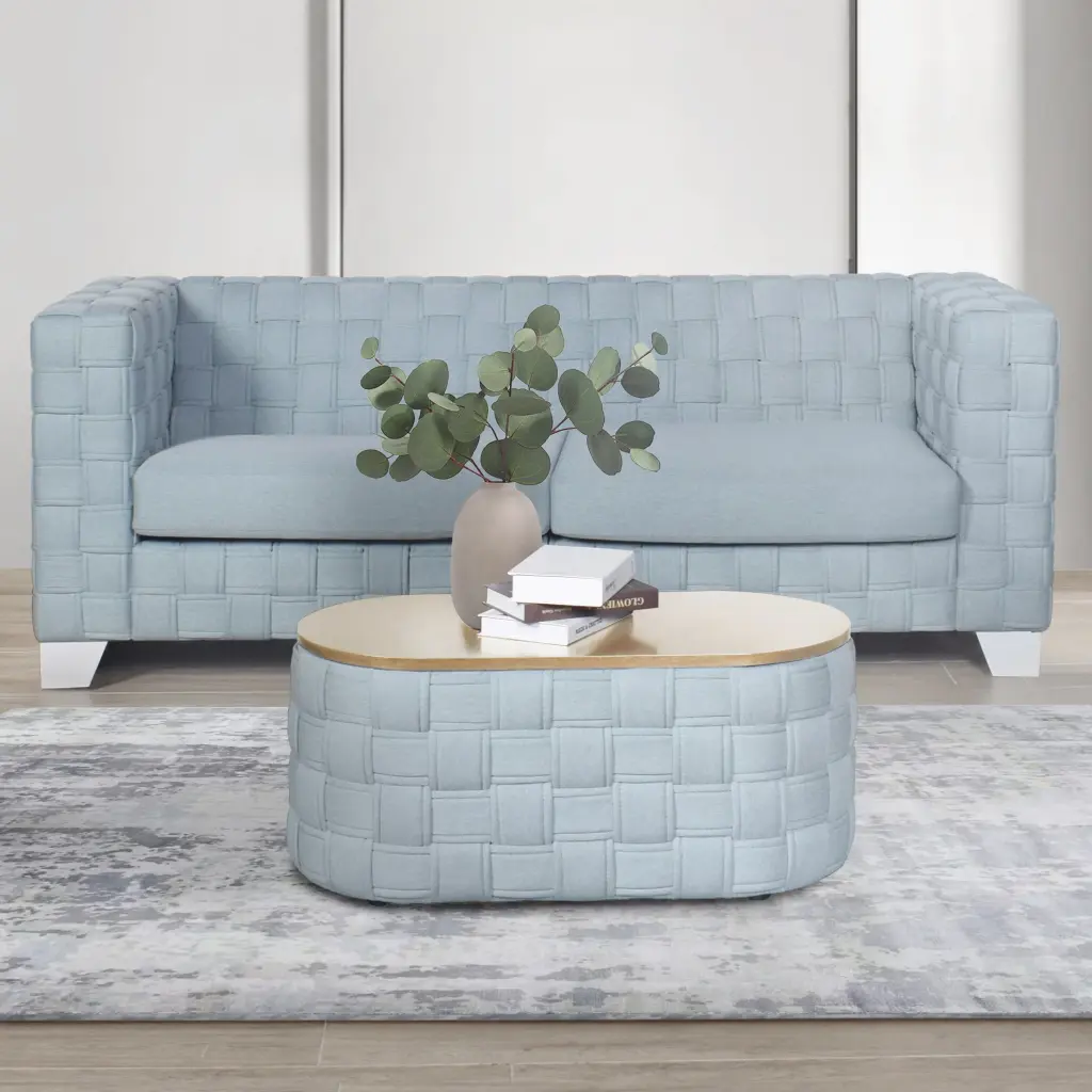 Light Teal Coffee Table Knitting Texture Base Teal Primary Living Room Furniture furniture max