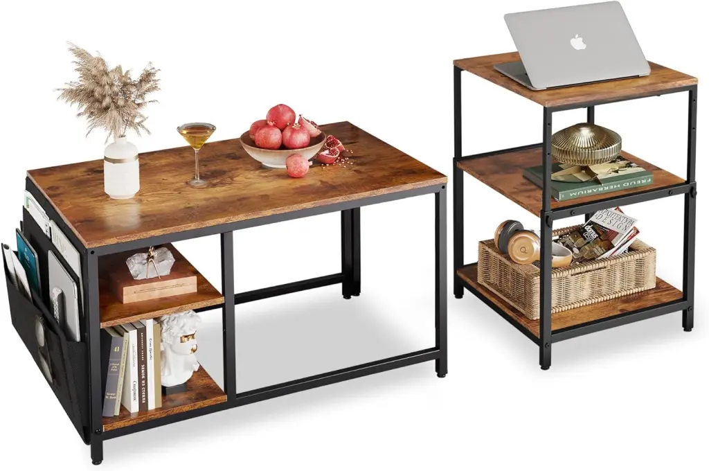 Coffee Table Set 2 End Table Living Room qhome