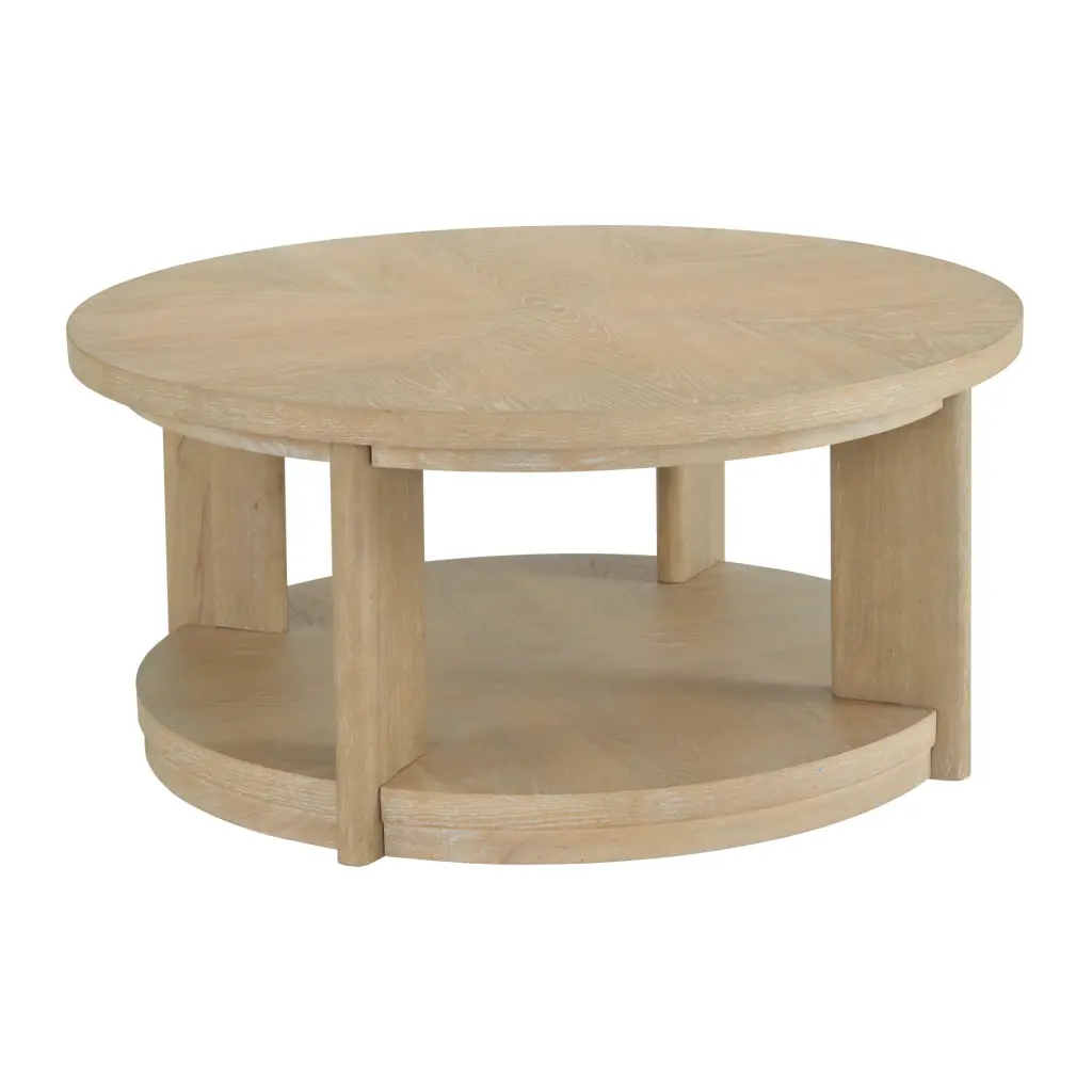 Tan Coffee Table Solid Wood Modern Living Room Furniture wallace - bay