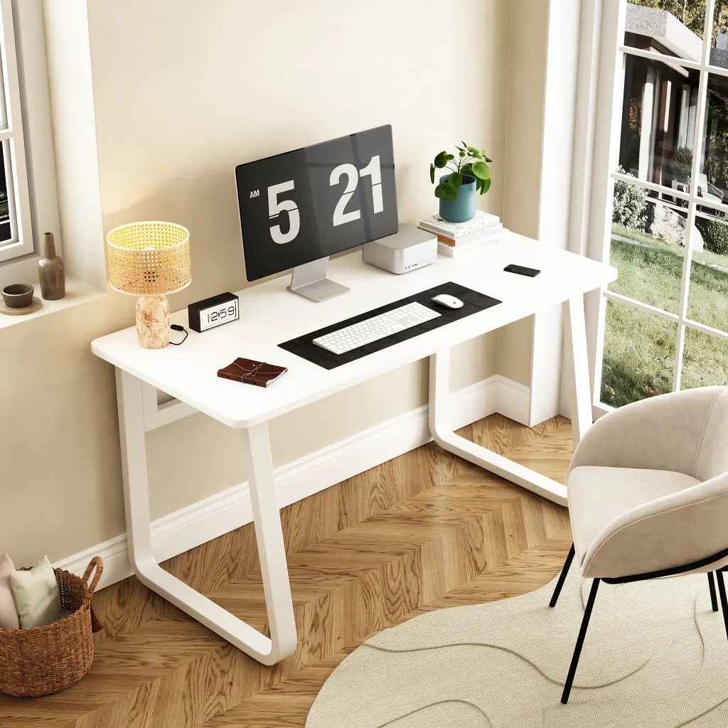 47.2 Inch Computer Desk Table Effortless Gaming Table Chair Home Office noble ease home