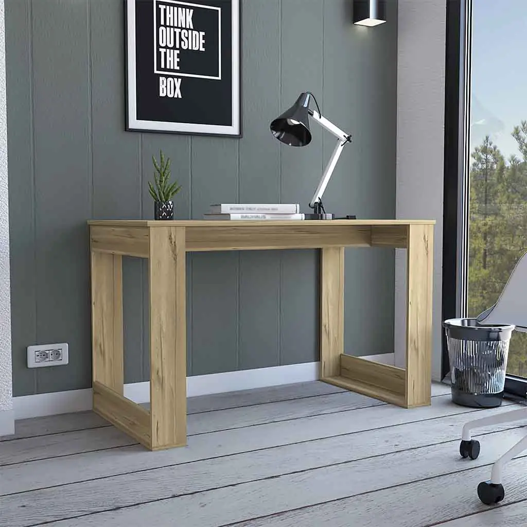 Albion Light Oak Finish Computer Desk Large Worksurface treevol furniture