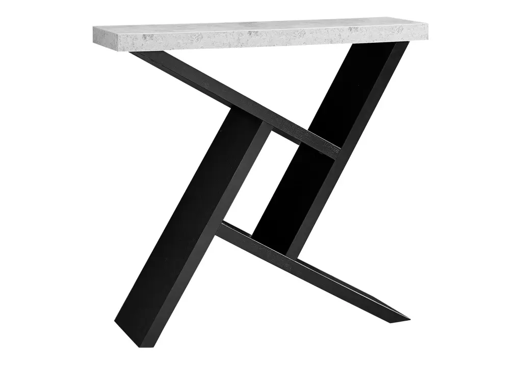 Narrow Accent Console Table Entryway Sofa Living Room and Bedroom Grey 8th street living