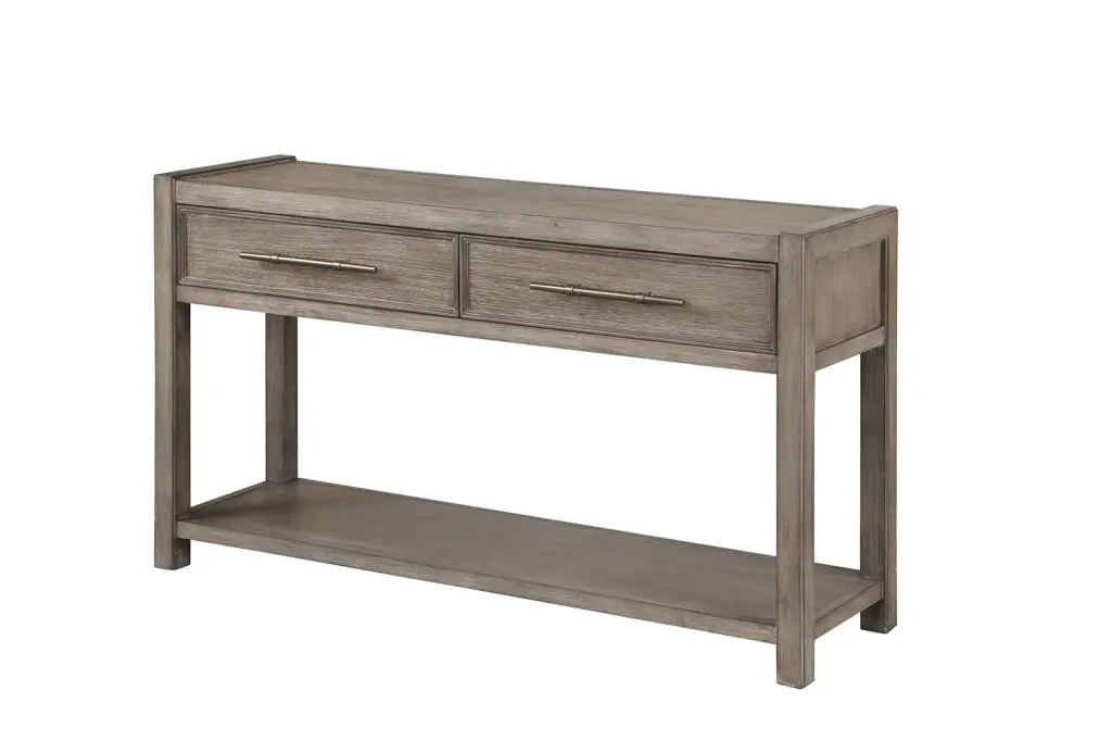 Cypress Lane 54 Inch Sofa Table White Oak Finish No Assembly Required bridgevine home