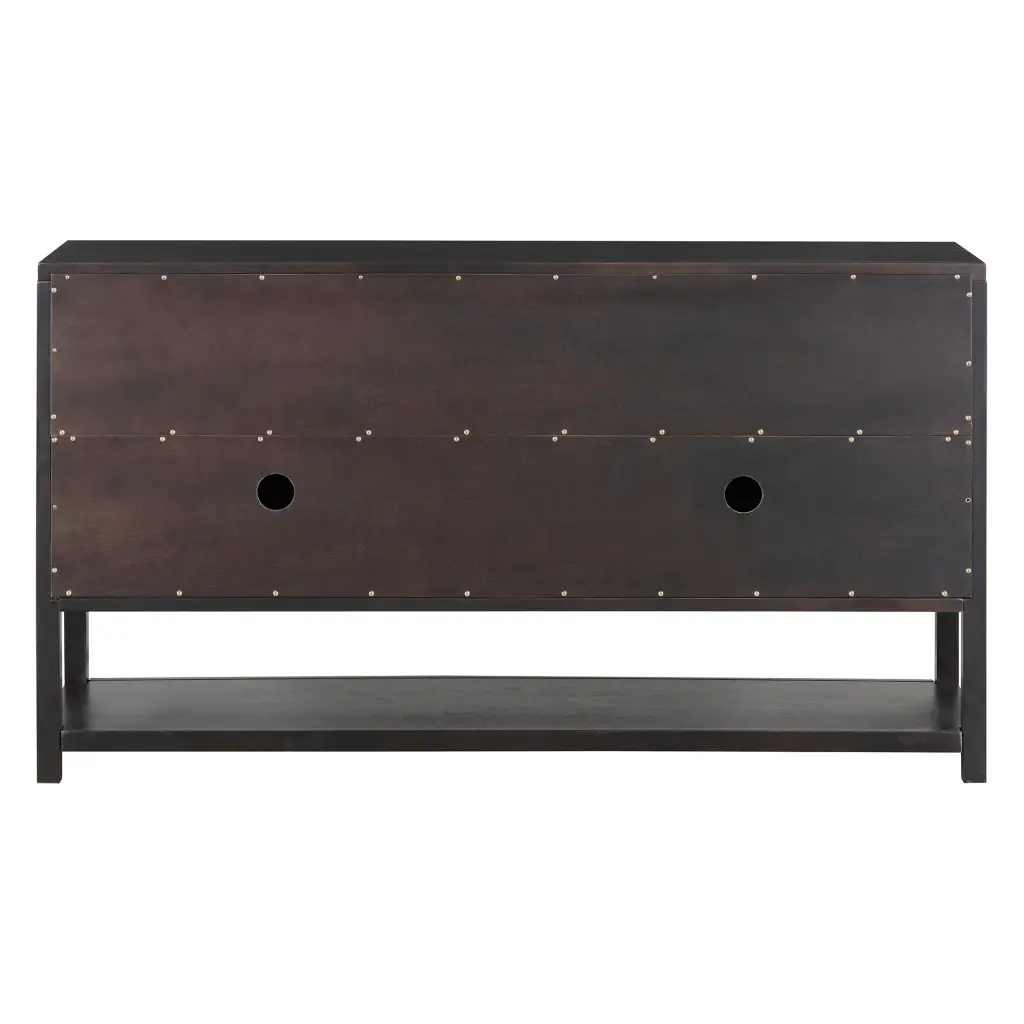 Elegant Retro Console Table Storage Cabinet Sideboard Mirrored Doors rnb