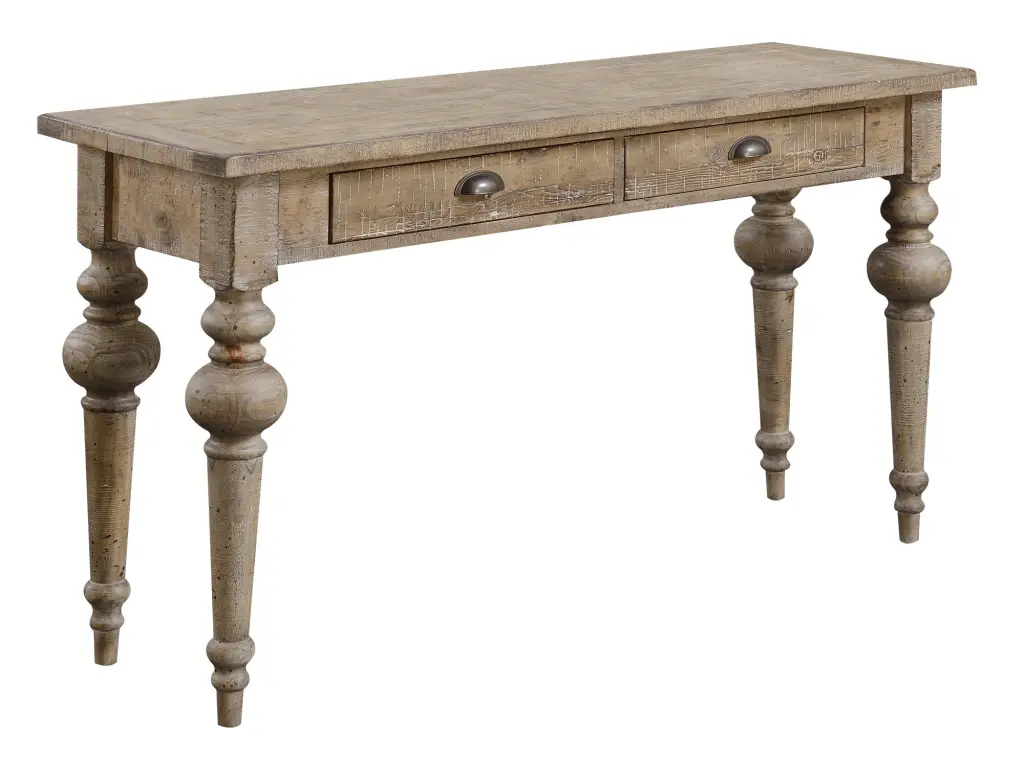 Ludin Taupe Sofa Table Taupe Solid Timber Console Table Living Room wallace - bay