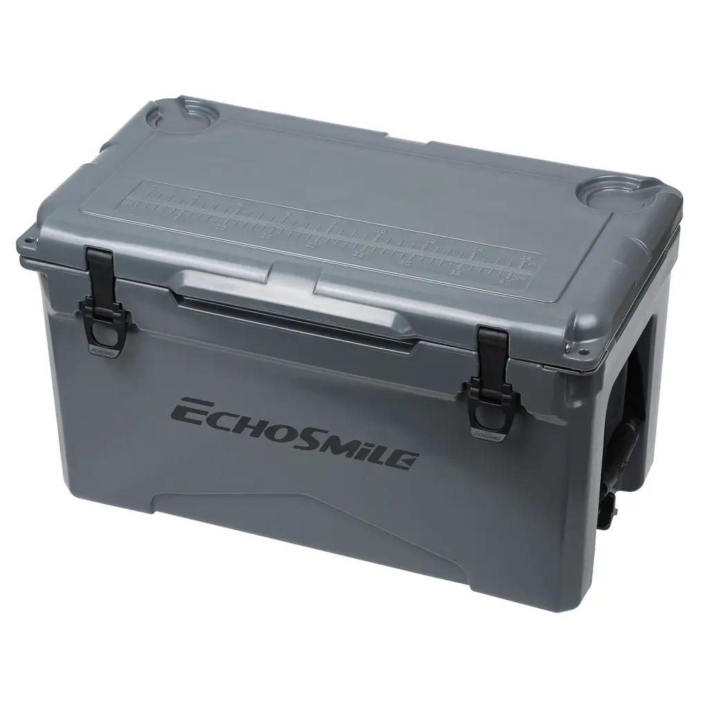 35Qt Gray Insulated Box Polyethylene Cooler Outdoor Use rigmore