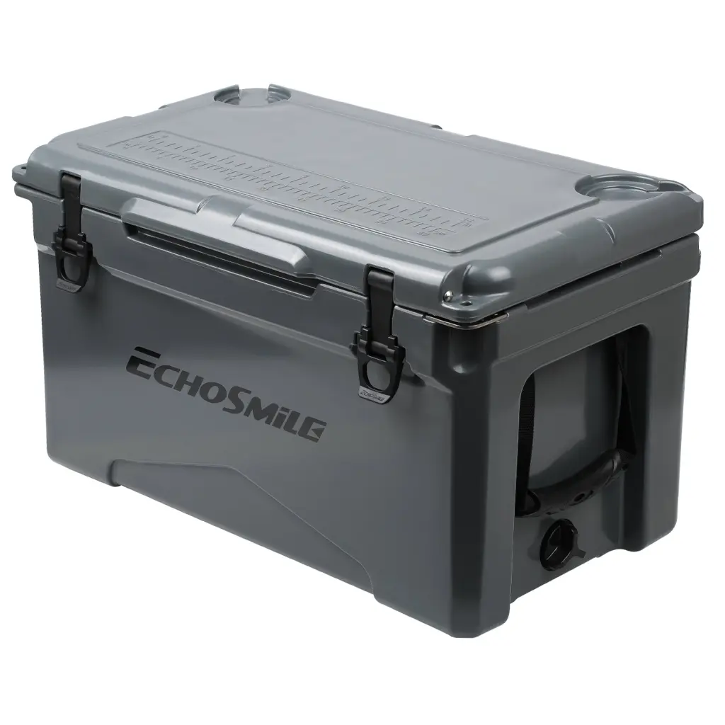 40Qt Gray Insulated Box Gray Polyethylene Cooler Box rigmore