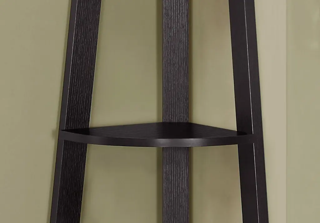 5 Tier 72 Inch Corner Bookcase Etagere Publicationshelf Bedroom b2710