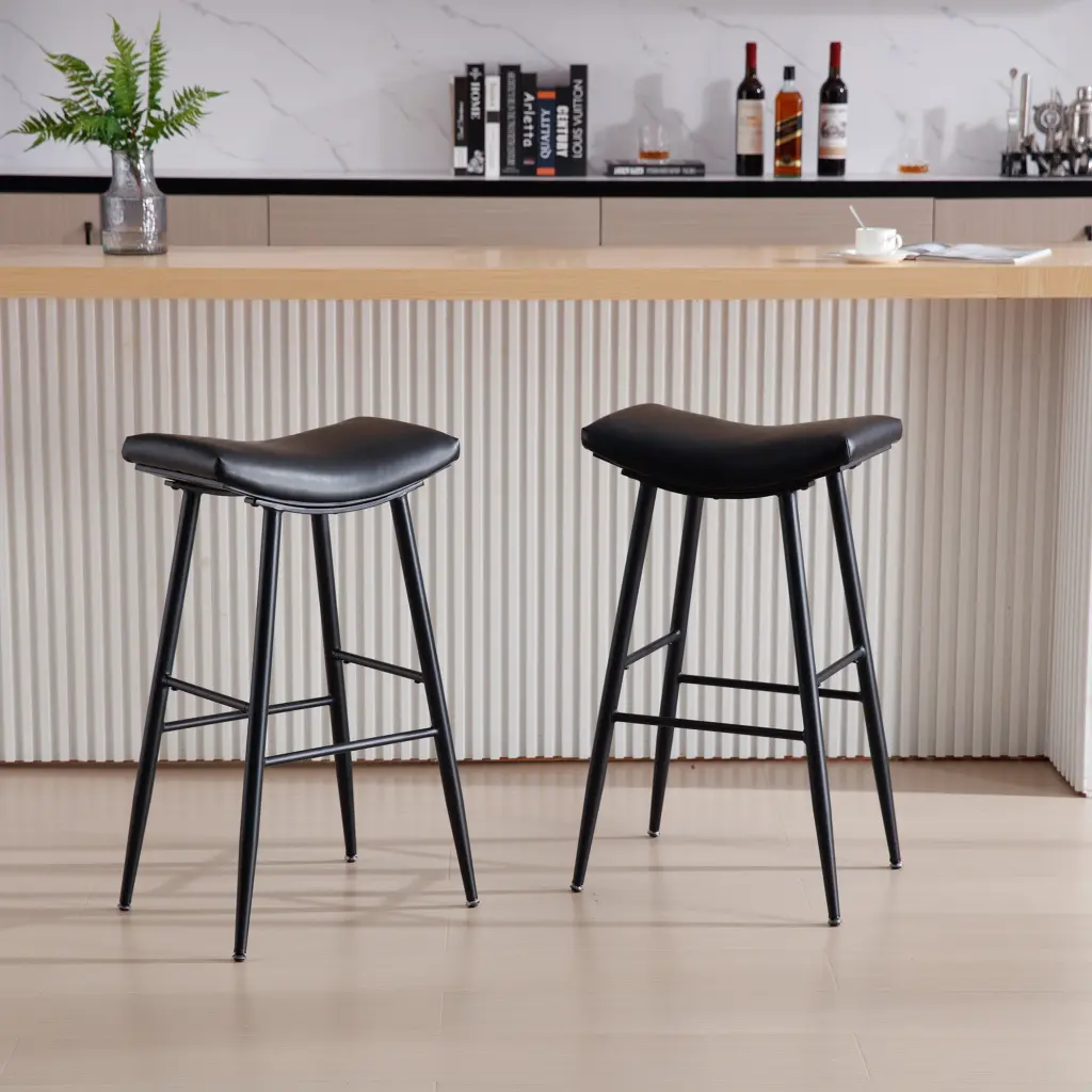 Counter Height Bar Stool Set 2 Dining Room Kitchen Counter Island Modern Comfort rnb