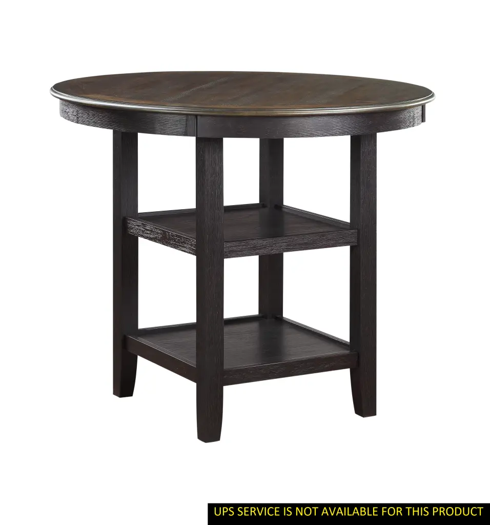 Brown And Black White Finish 1 Piece Counter Height Table 2X Display kanepe