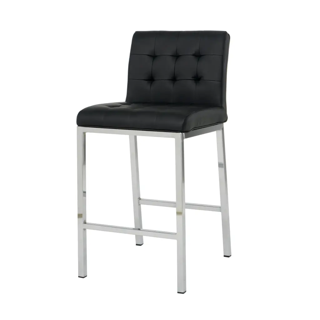 Modern Design High Counter Stool Electroplated Leg Kitchen and Restaurant youngmagic
