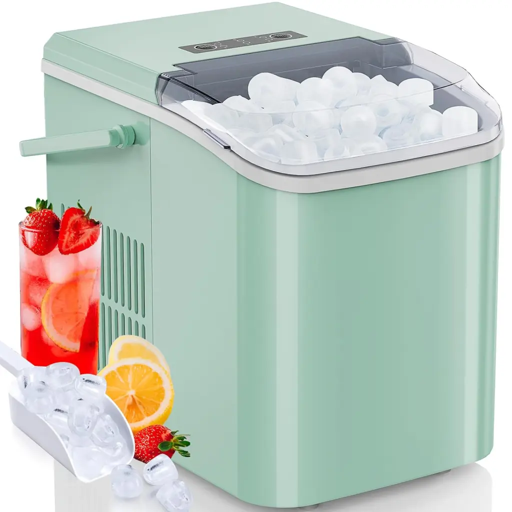 Countertop Ice Maker Machine Self Cleaning Fast Making 9 Ice Cubes 6 Minutes w1134dhs
