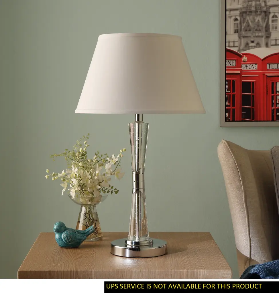 Modern Home Decor Table Light Chrome Finish Crystal Tube Night Lamp Bedside kanepe