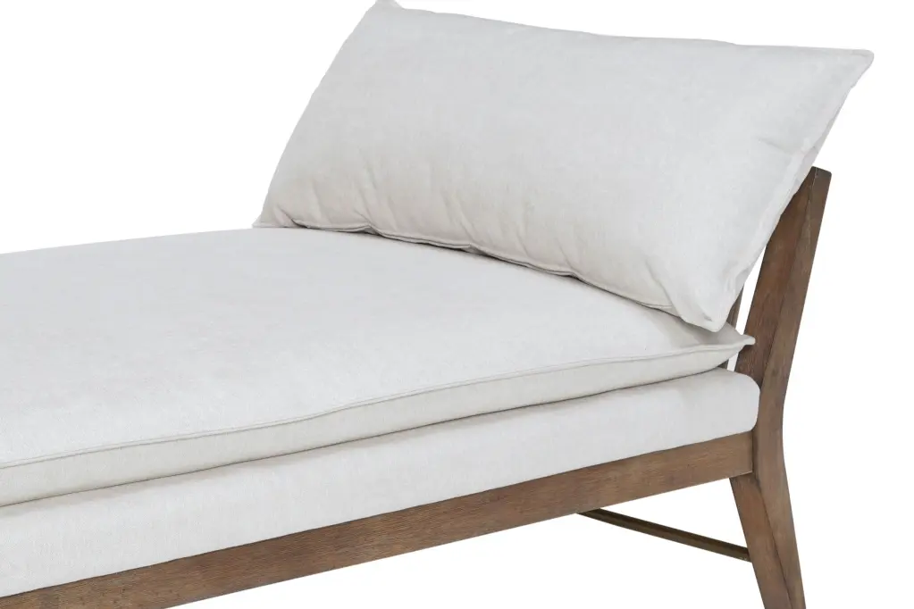 Daybed Hide Strap Detail White Upholstered Sofa Bed ihomefurnishings