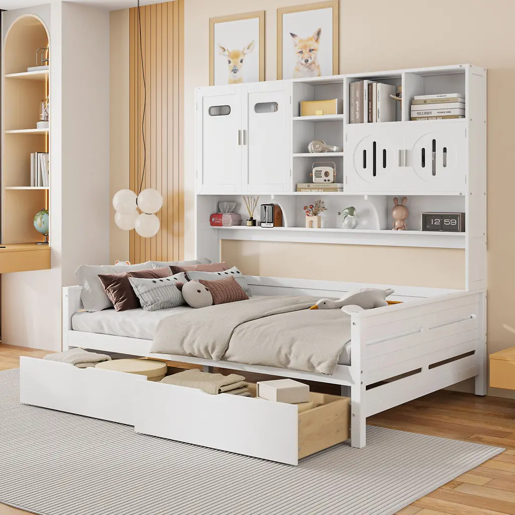 Full Dimensions Timberen Daybed 2 Drawers And All One Cabinet lucky home