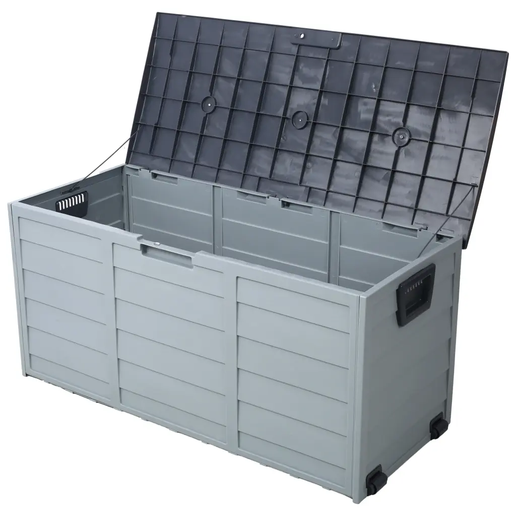 All Weather UV Resistant Pool Deck Box Storage Shed Outdoor Patio g-h