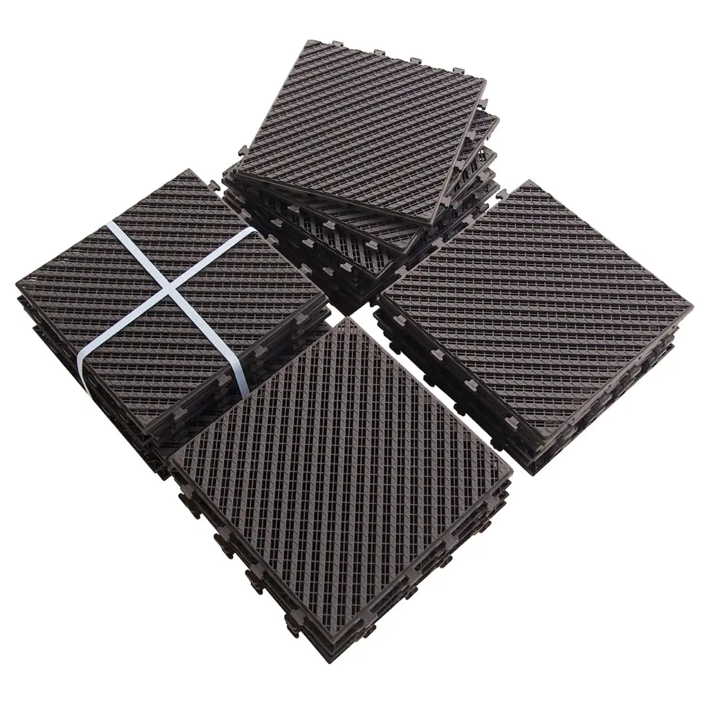 12x12 Interlocking Carbon Fiber Patio Deck Tiles crefise patio life