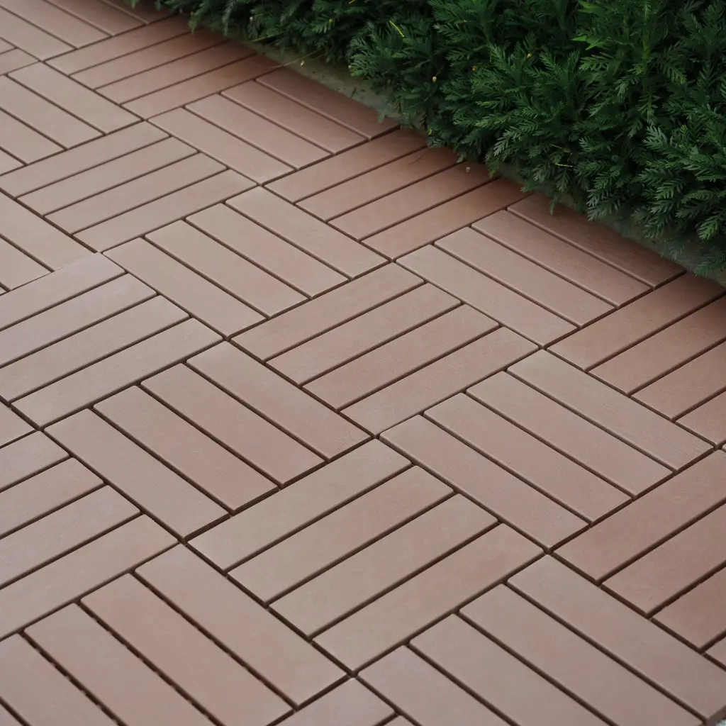 44 Pack Plastic Interlocking Deck Tiles 12x12 Inch Square Patio Flooring rnb
