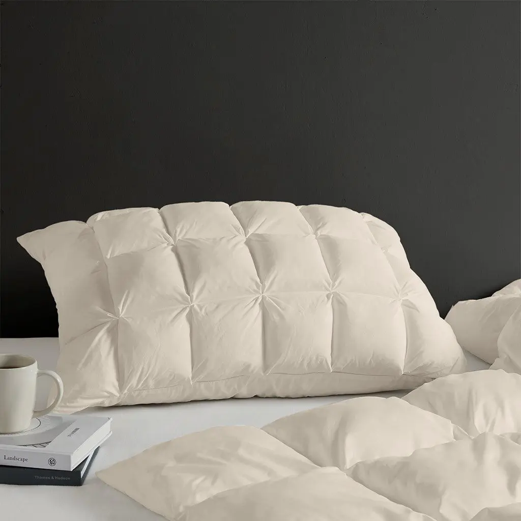 Overfilled Pillow Single Piece Beige Polyester Bedroom Decorative Pillow jla