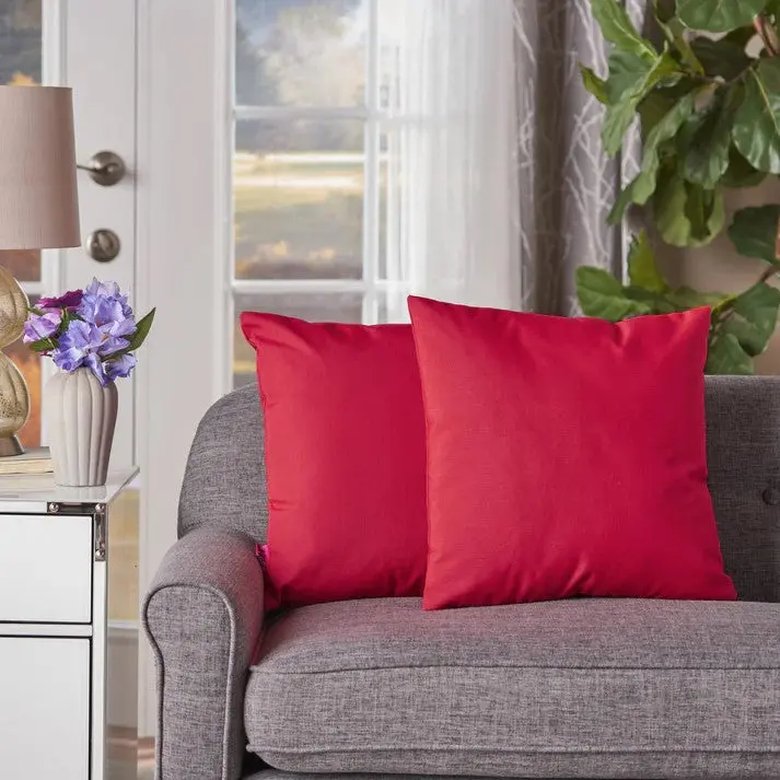 Coronado Square Pillow Set 2 Red Material nh-kisa