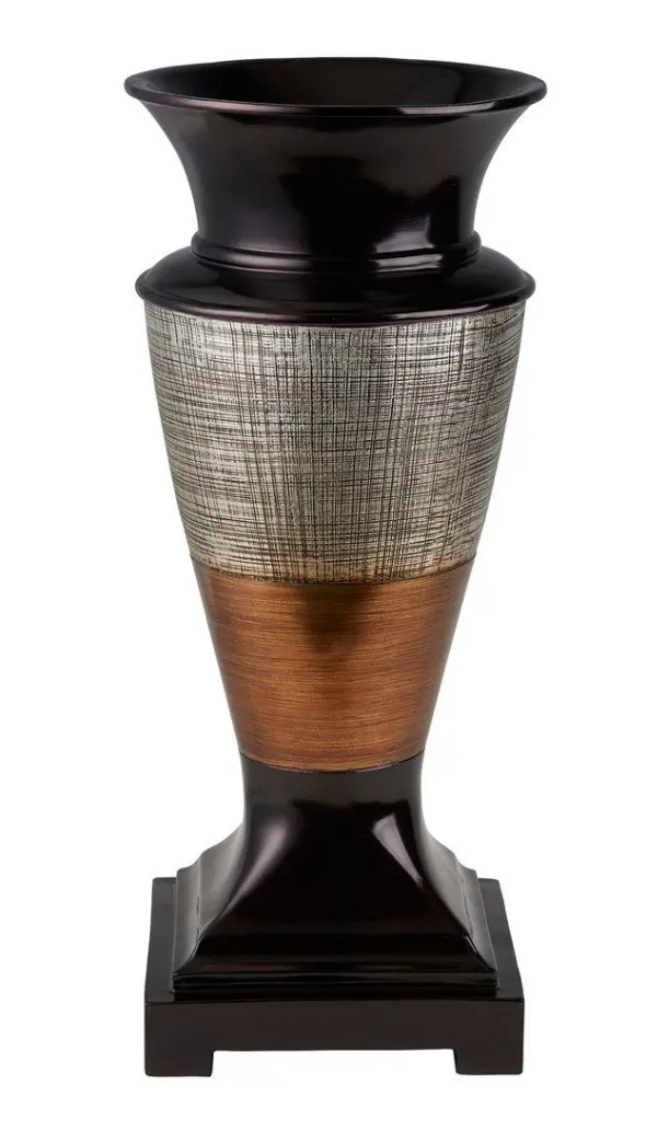 17.5'' Tall Polyresin Decorative Vase Naomi, Egyptian Design Multicolor california home