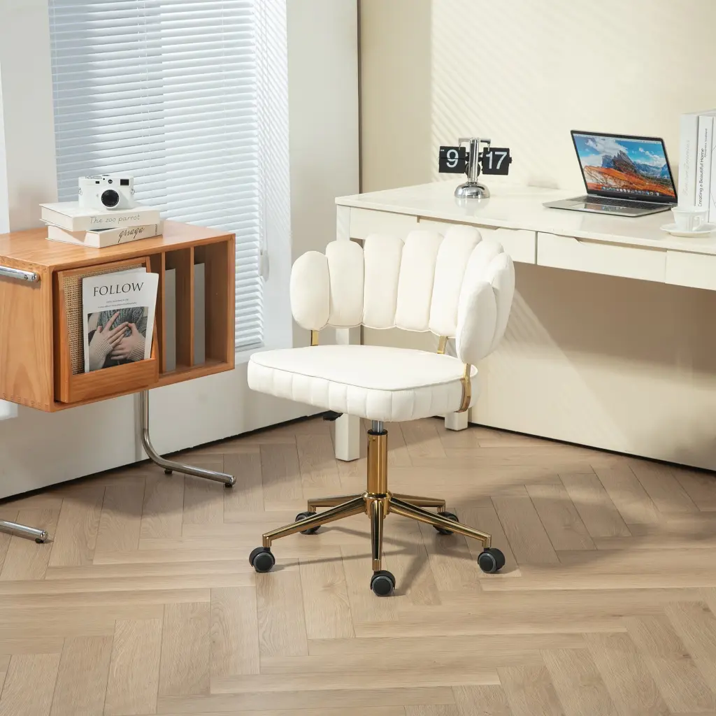 Coolmore Velvet Home Office Desk Chair Modern Cute Design Computer Work coolmore w-395